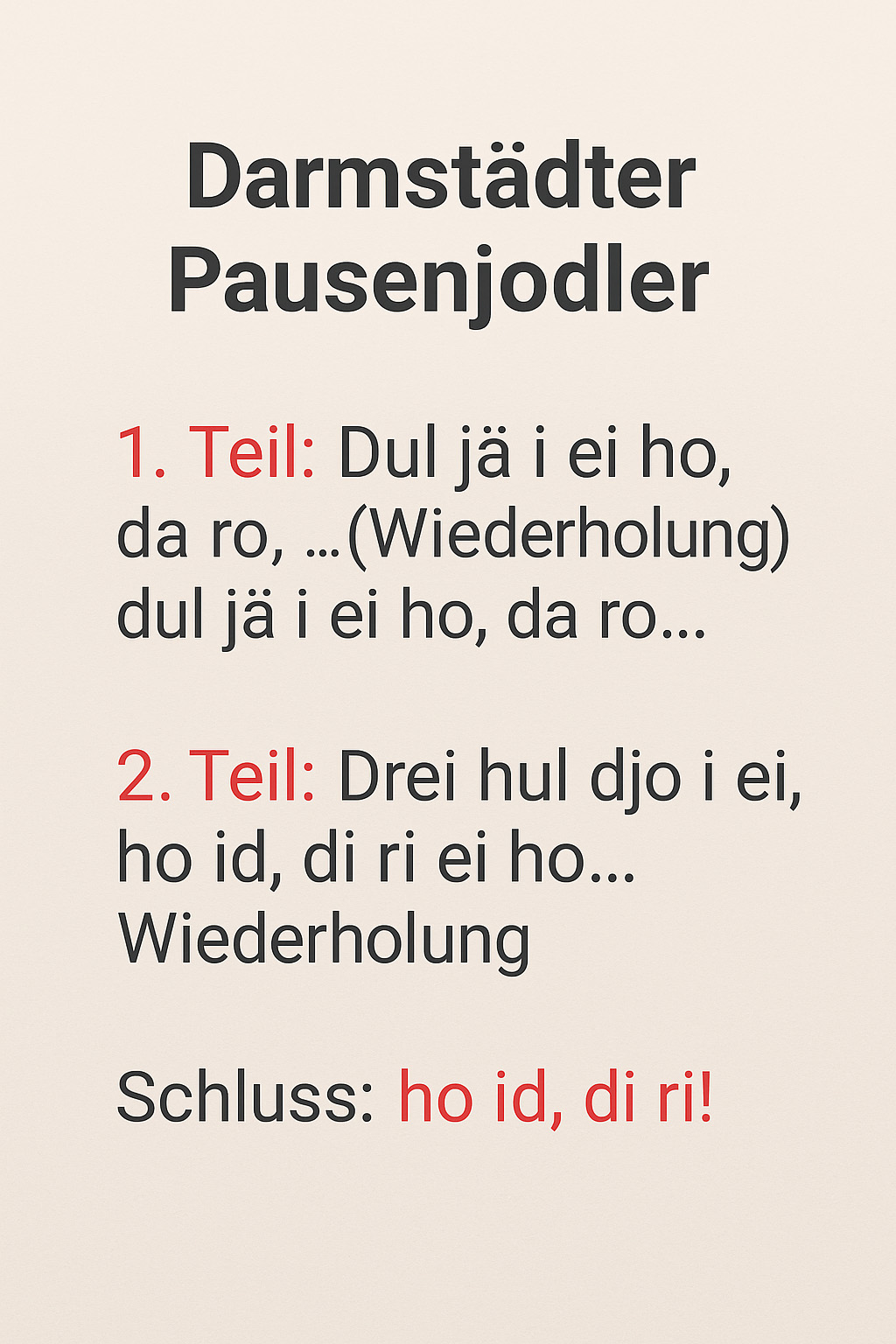 Darmstädter Pausenjodler